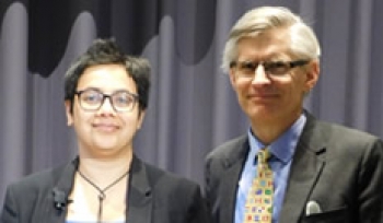 Megha Mukim with Ben Cashore, Joseph C. Fox Director and Professor of Environmental Governance and Political Science at the Yale School of Forestry & Environmental Science.
