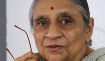 Ela Bhatt, founder of the Self-Employed Womens’ Association (SEWA) and the SEWA bank for women in India